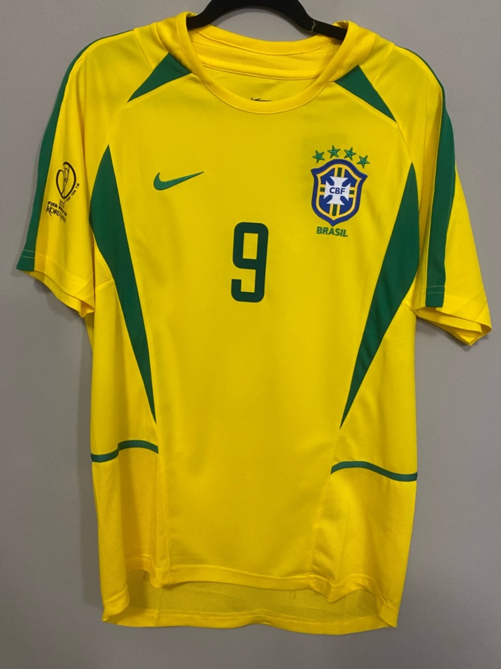 Vintage Brazil 2002 Ronaldo World Cup home yellow jersey - Picture 2 of 4